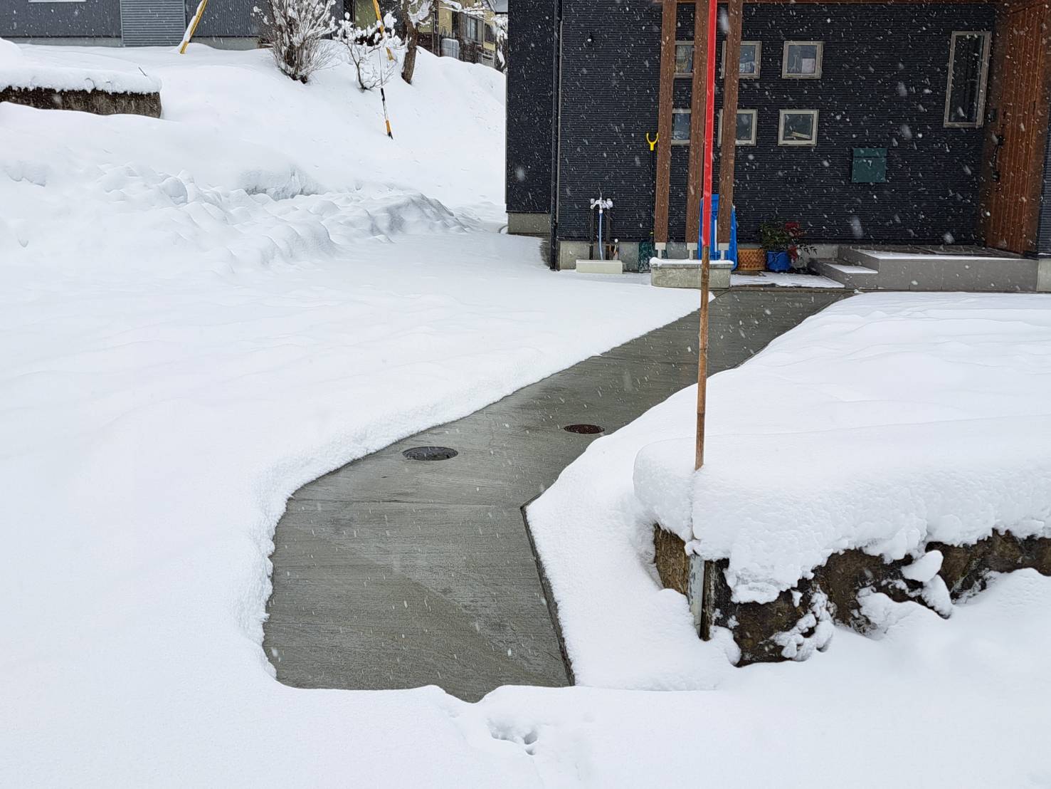 飯山市 アプローチ融雪