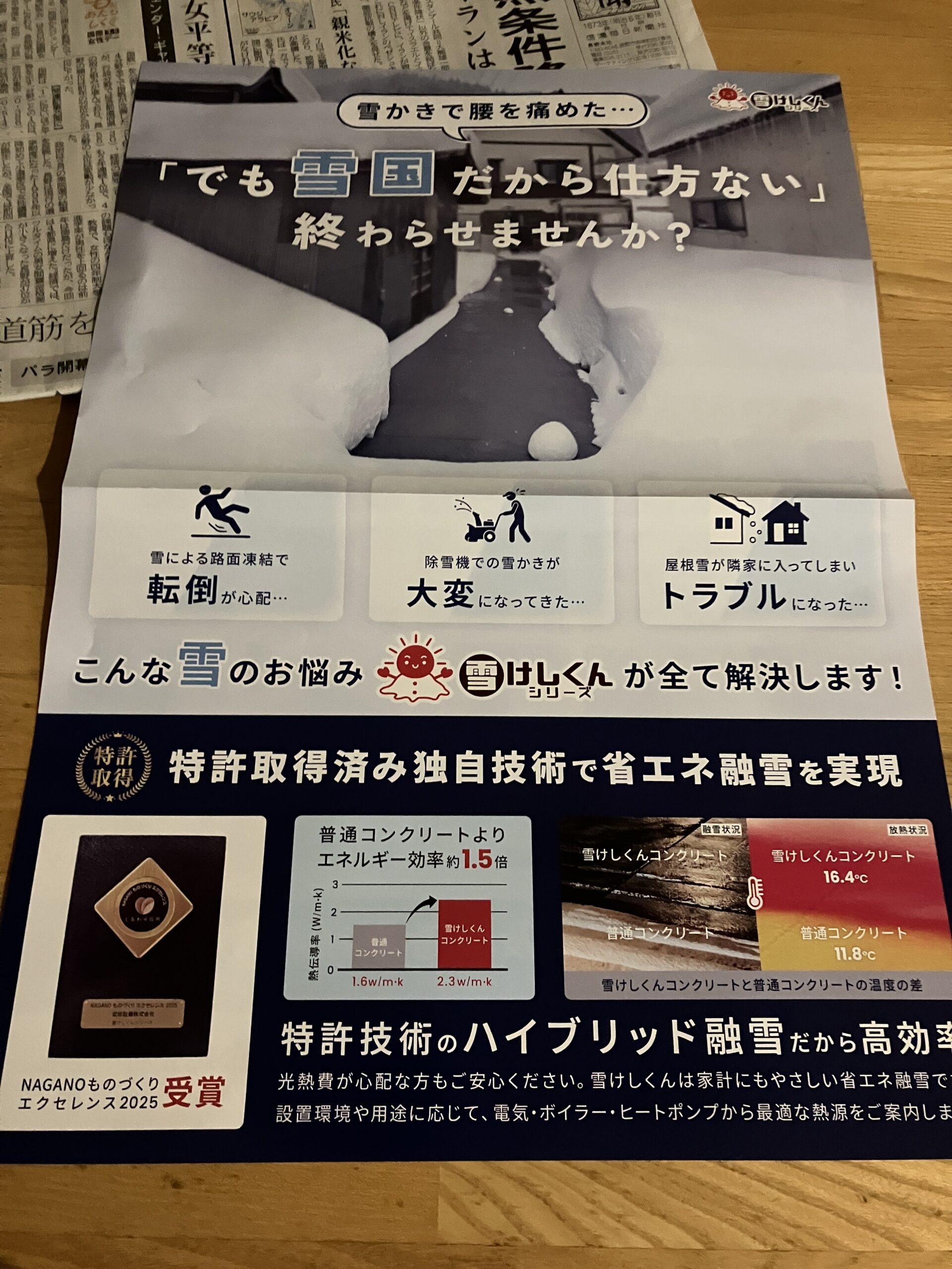 3月8日の朝刊に折り込みチラシを入れました
