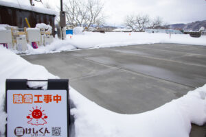 雪けしくん×ドットコンプラス施工しました！